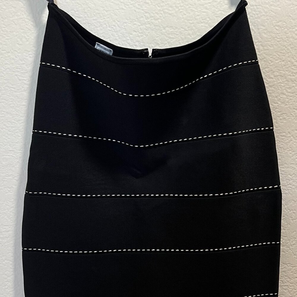 Vintage Hervé Léger Paris Bandage Skirt  Authentic Pre-BCBG  Size M